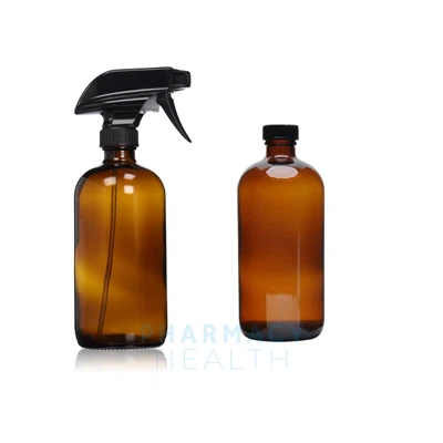 Garrafa de vidro âmbar de 500 ml