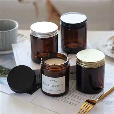 Frascos de vidro âmbar para cosméticos